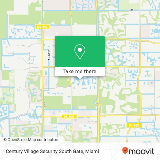Mapa de Century Village Security South Gate