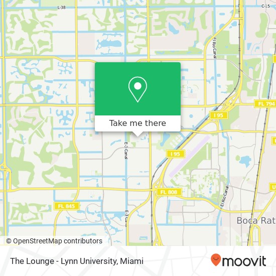 The Lounge - Lynn University map