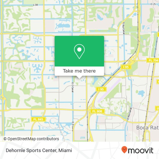 Dehornle Sports Center map