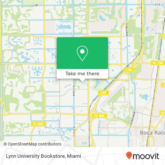 Lynn University Bookstore map