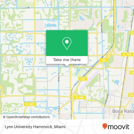 Lynn University Hammock map