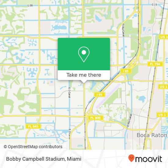 Bobby Campbell Stadium map