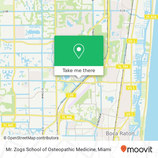 Mr. Zogs School of Osteopathic Medicine map