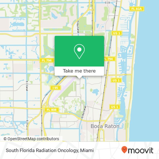 Mapa de South Florida Radiation Oncology