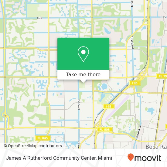 James A Rutherford Community Center map