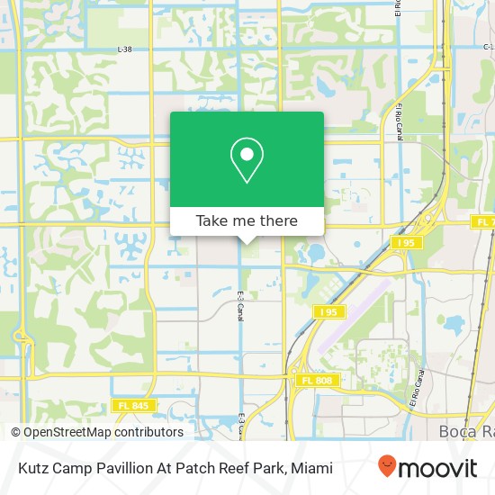 Kutz Camp Pavillion At Patch Reef Park map