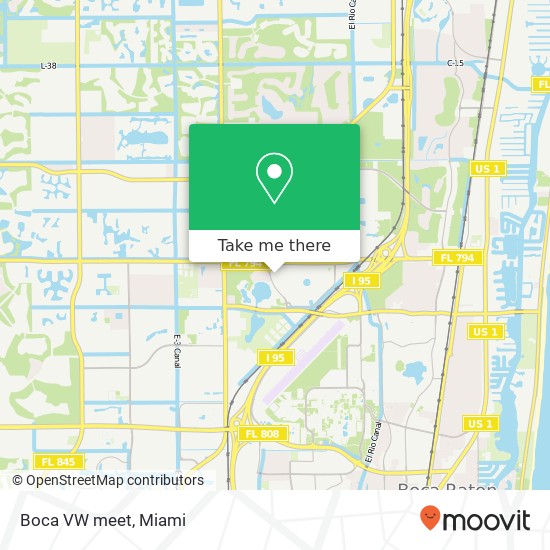 Boca VW meet map