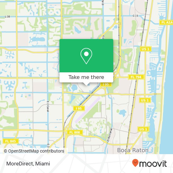 MoreDirect map