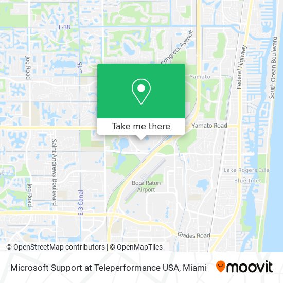 Mapa de Microsoft Support at Teleperformance USA