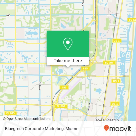 Bluegreen Corporate Marketing map