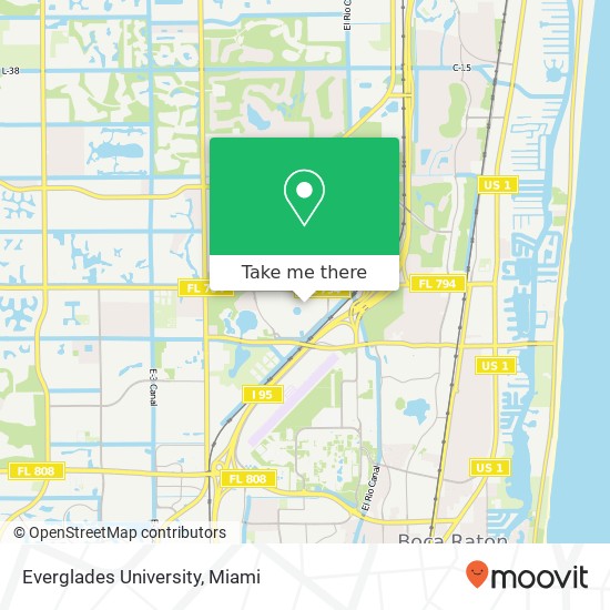 Everglades University map
