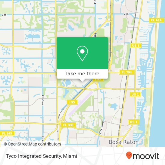 Mapa de Tyco Integrated Security