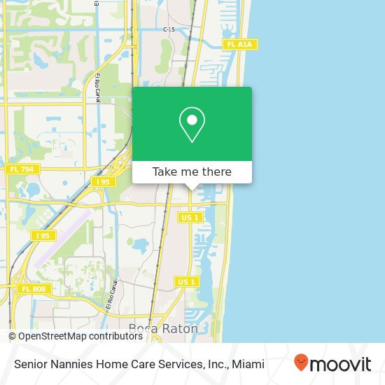 Senior Nannies Home Care Services, Inc. map