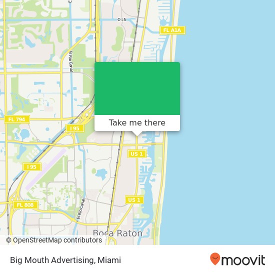 Big Mouth Advertising map