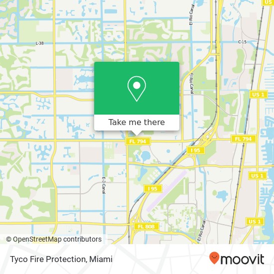 Mapa de Tyco Fire Protection