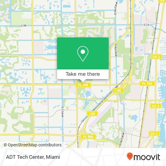 Mapa de ADT Tech Center
