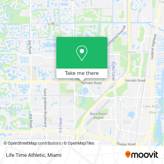 Mapa de Life Time Athletic