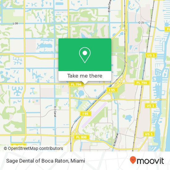 Sage Dental of Boca Raton map