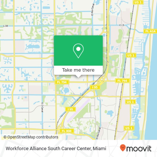 Workforce Alliance South Career Center map