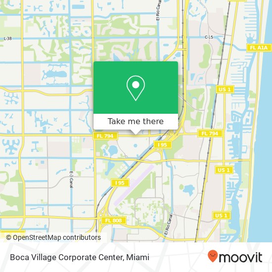 Boca Village Corporate Center map