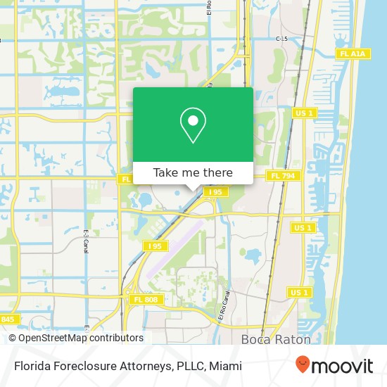 Mapa de Florida Foreclosure Attorneys, PLLC