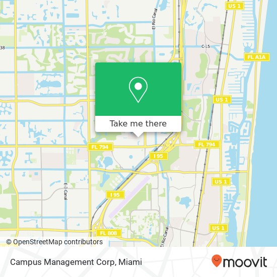 Campus Management Corp map