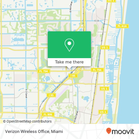 Mapa de Verizon Wireless Office