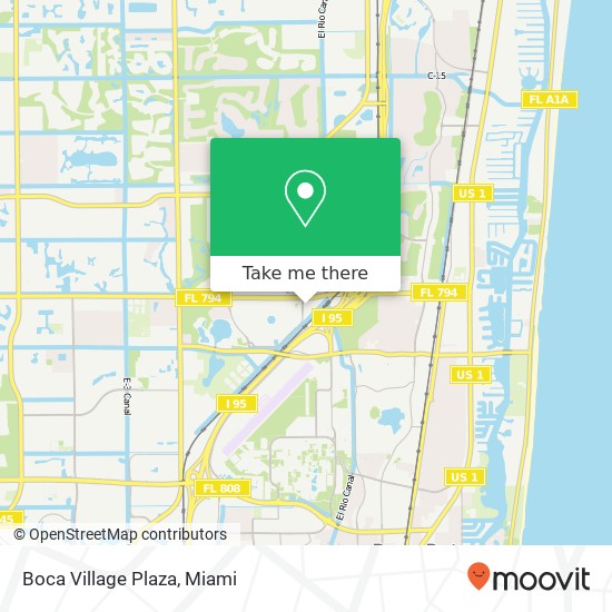 Boca Village Plaza map