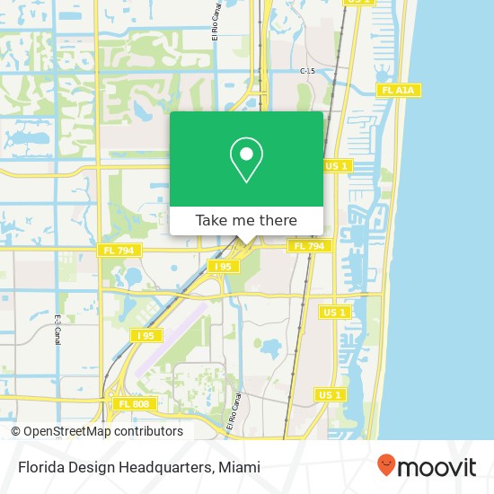 Florida Design Headquarters map