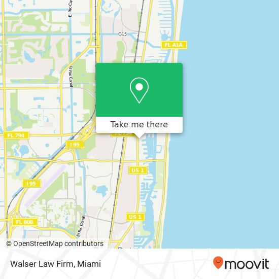 Walser Law Firm map