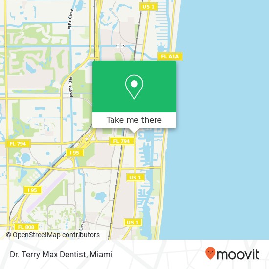 Dr. Terry Max Dentist map