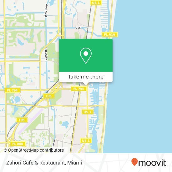 Mapa de Zahori Cafe & Restaurant