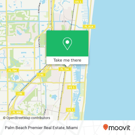 Palm Beach Premier Real Estate map