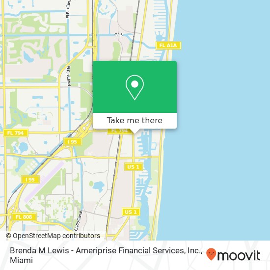 Brenda M Lewis - Ameriprise Financial Services, Inc. map