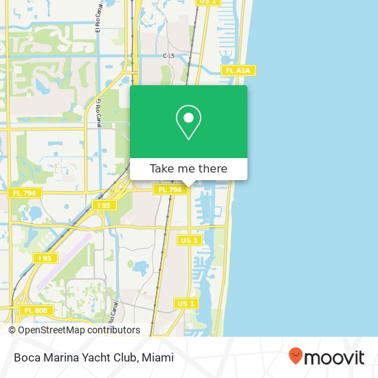 Mapa de Boca Marina Yacht Club