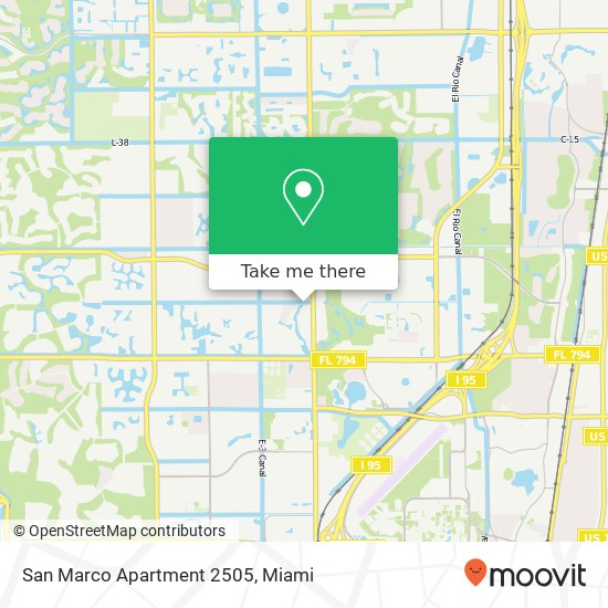 San Marco Apartment 2505 map