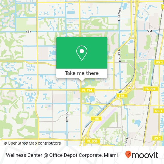 Mapa de Wellness Center @ Office Depot Corporate