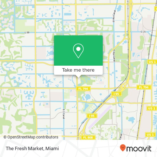Mapa de The Fresh Market