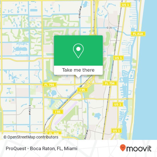 Mapa de ProQuest - Boca Raton, FL