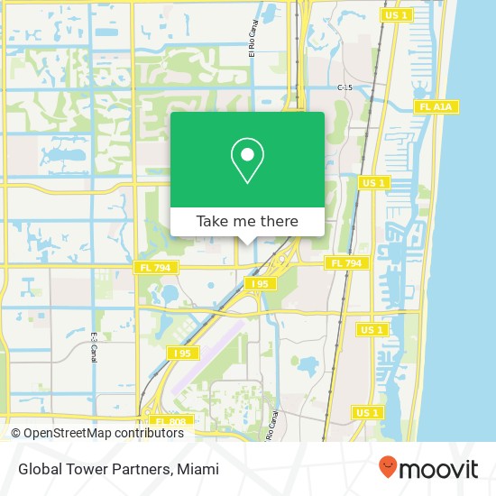 Global Tower Partners map