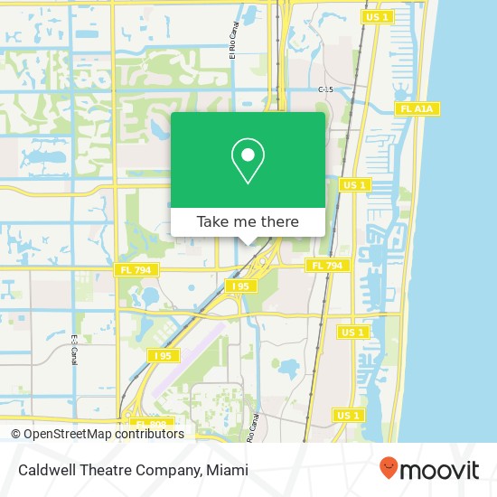 Caldwell Theatre Company map