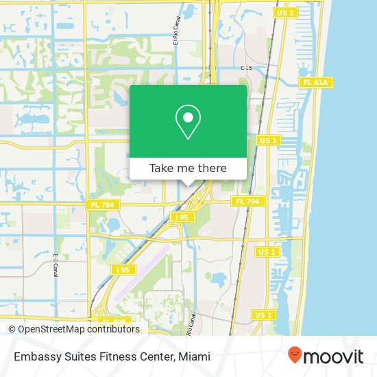 Embassy Suites Fitness Center map