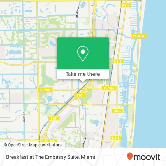 Mapa de Breakfast at The Embassy Suite
