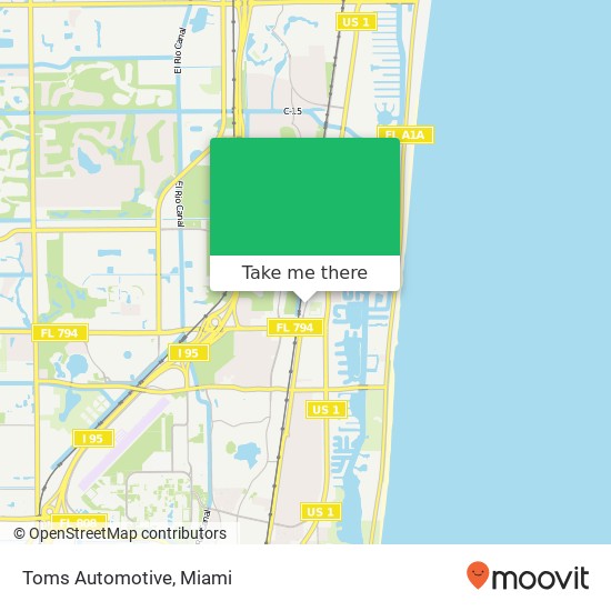 Toms Automotive map