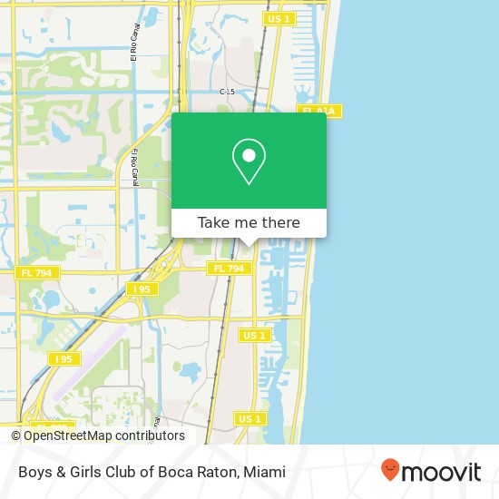 Mapa de Boys & Girls Club of Boca Raton