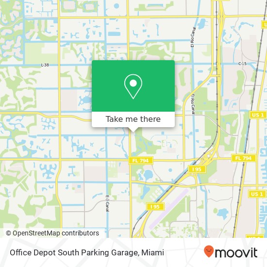 Office Depot South Parking Garage map