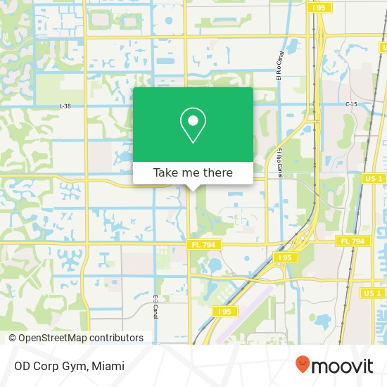 Mapa de OD Corp Gym