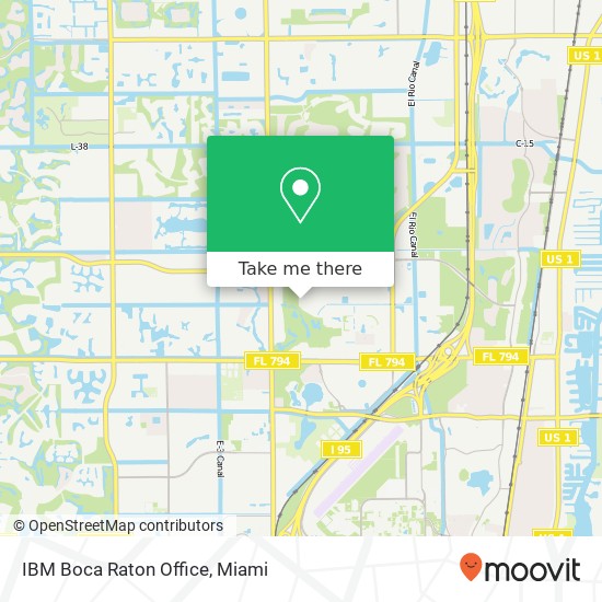 IBM Boca Raton Office map