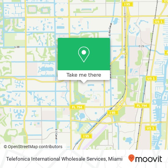 Telefonica International Wholesale Services map