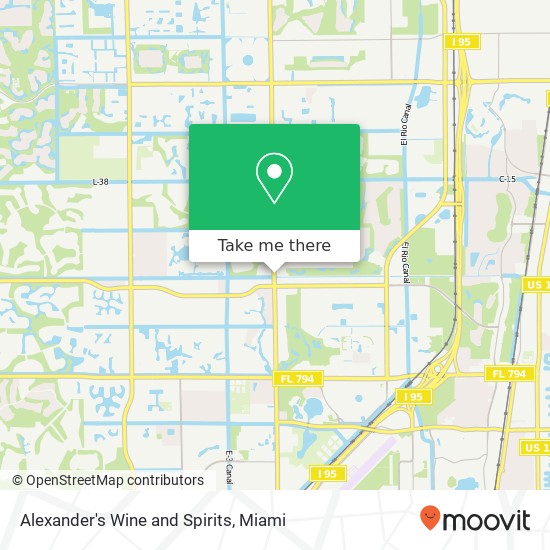 Alexander's Wine and Spirits map